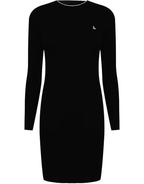 Jack Wills Long Sleeve Knitted Mini Dress - Black