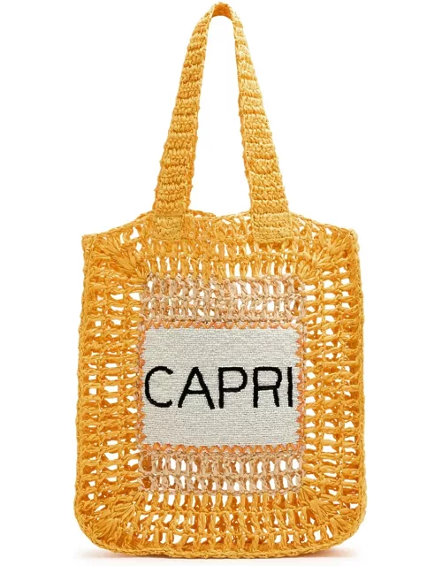 DE Siena Capri Crochet Tote - Yellow