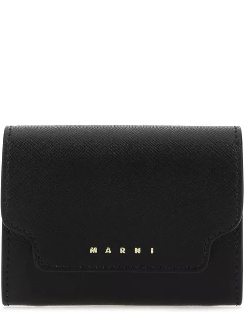 Marni Logo Print Foldover Top Wallet
