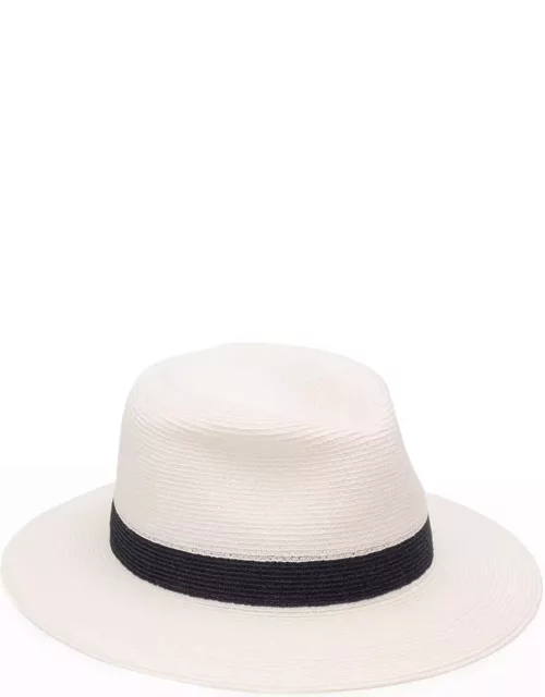 Lillian Bicolor Packable Fedora Hat