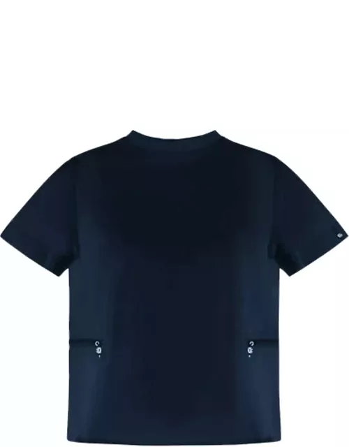 Herno Contrast-panel Drawstring Waist T-shirt