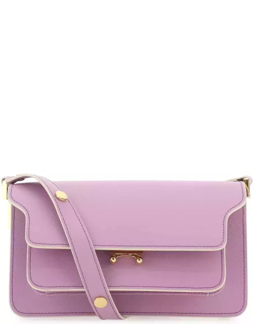 Marni Lilac East/west Trunk Bag In Saffiano Leather