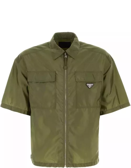 Prada Army Green Re-nylon Shirt