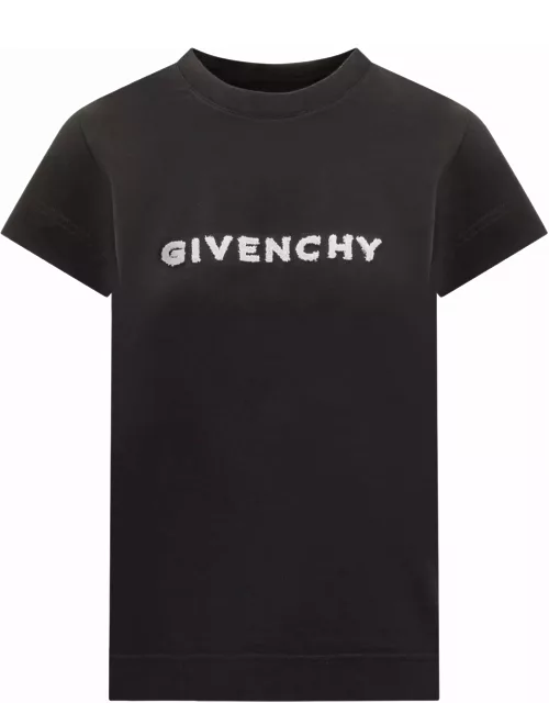 Givenchy 4g Tufting Cotton T-shirt.