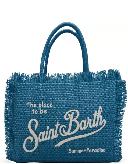 MC2 Saint Barth Vanity Straw Denim Bag