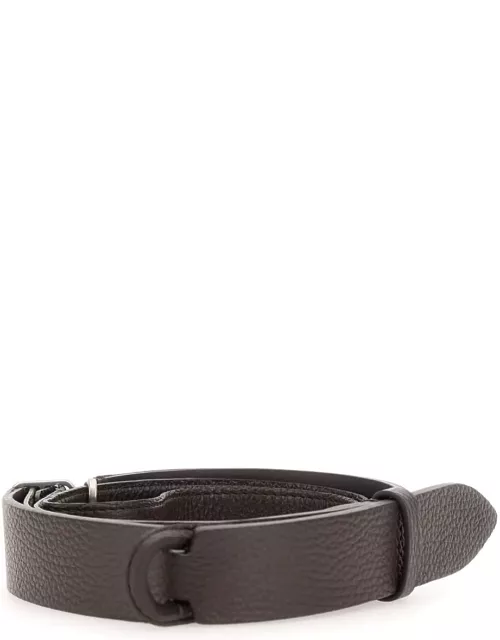 Orciani nobukle Micron Leather Belt