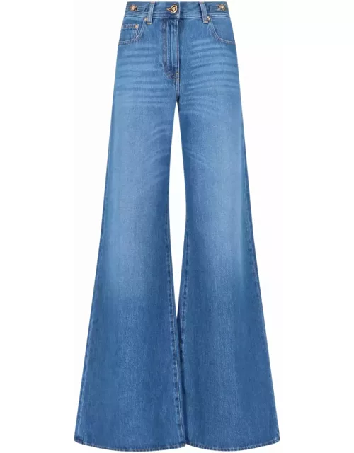 Versace Blue Cotton Jean