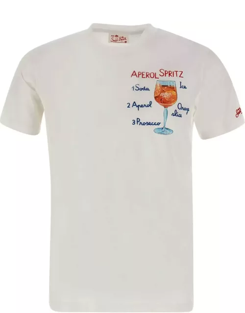 MC2 Saint Barth aperol Spritz Cotton T-shirt