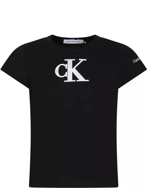 Calvin Klein Black T-shirt For Gilr With Logo