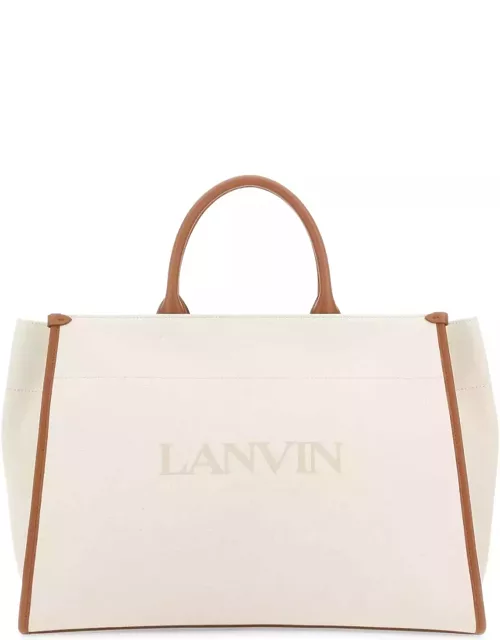 Lanvin Ivory Canvas Bag