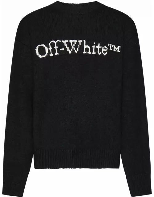 Off-White Logo Intarsia Sweater