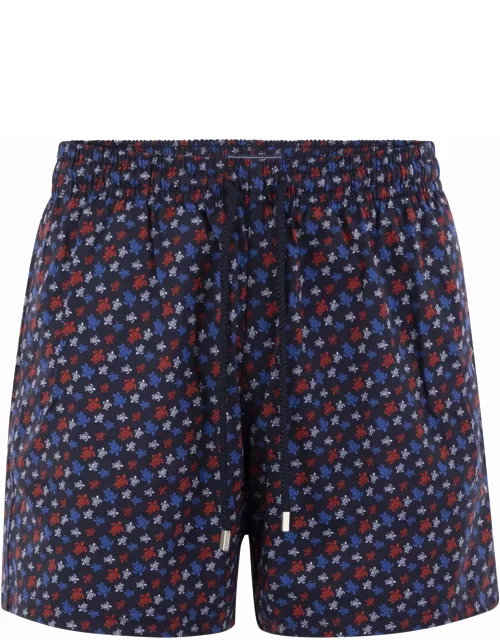 Vilebrequin Stretch Beach Shorts With Patterned Print