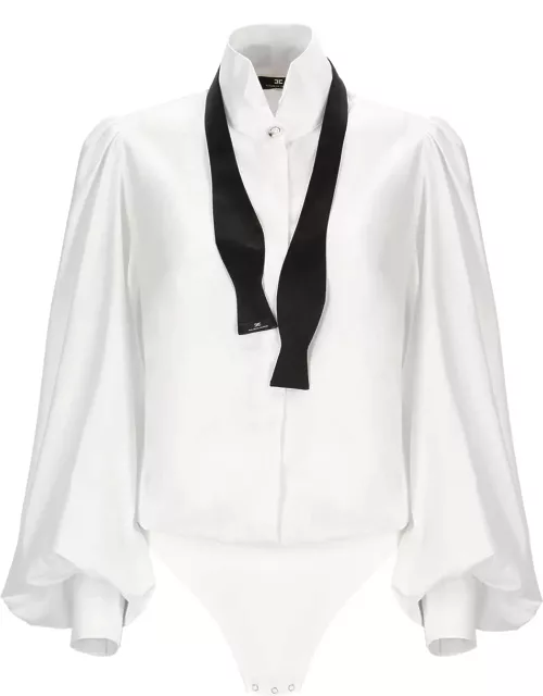 Elisabetta Franchi Body Shirt With Necktie