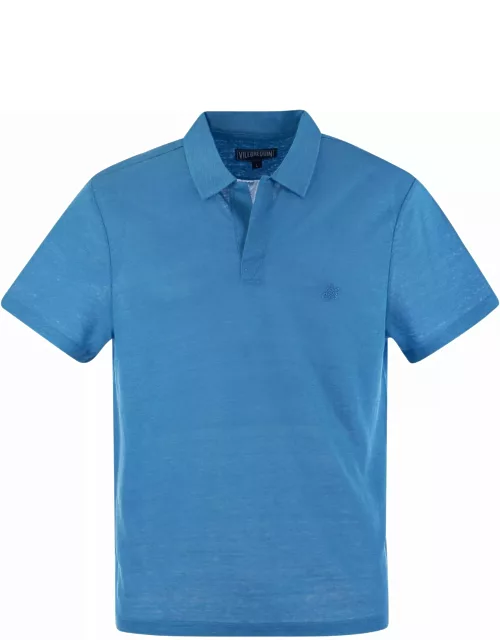 Vilebrequin Short-sleeved Linen Polo Shirt