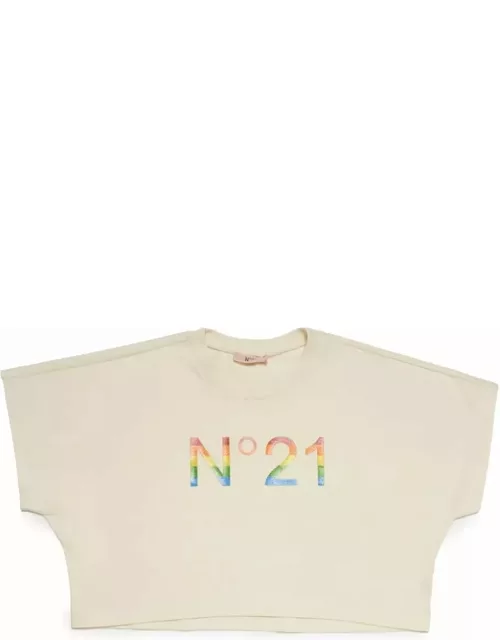 N.21 T-shirt Con Stampa