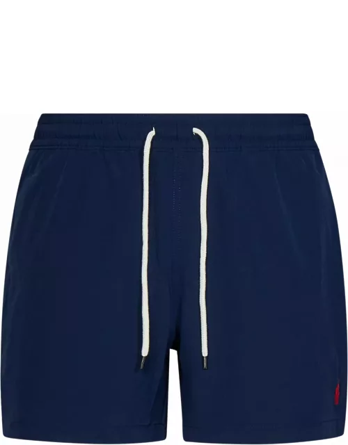 Ralph Lauren Navy Blue Swim Shorts With Embroidered Pony