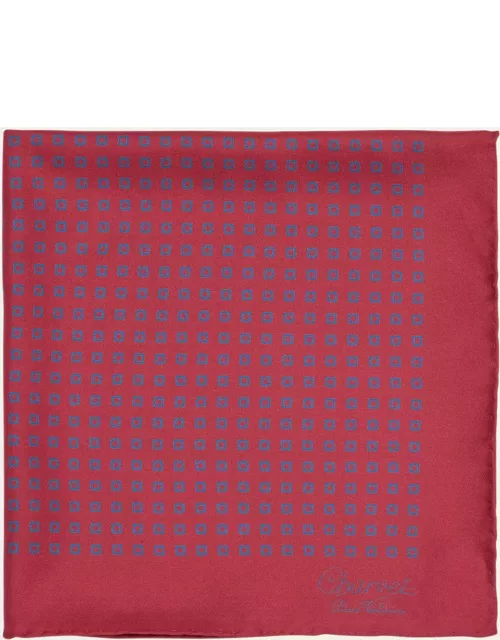 Men's Printed Silk Pocket Square