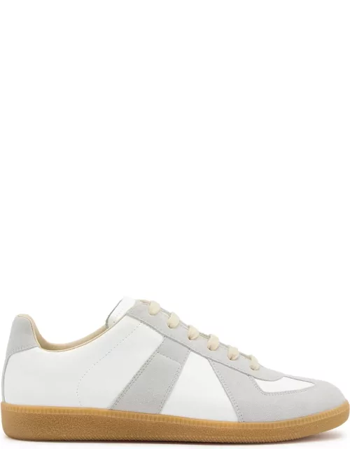 Maison Margiela Replica Panelled Leather Sneakers - White - 45 (IT45 / UK11)