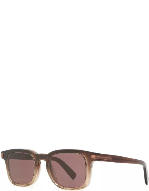 Zegna D-frame Sunglasses - Brown