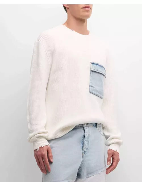 Men's Damien Sweater with Denim Pocket