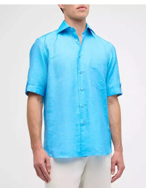 Men's Cotton Short-Sleeve Shirt