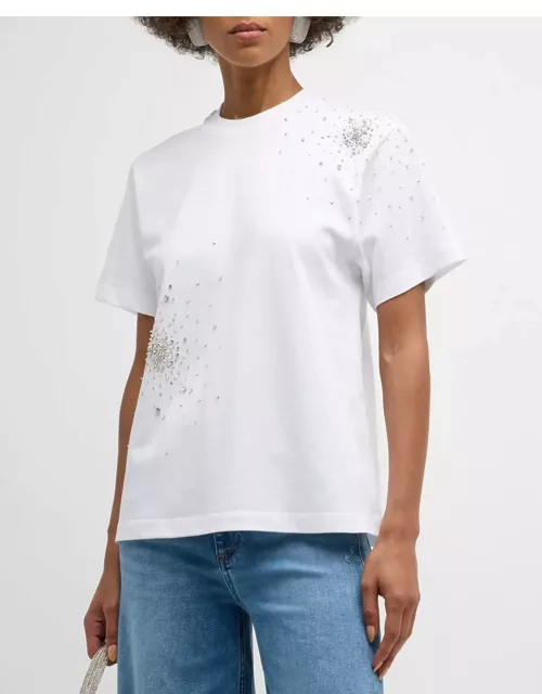 Splash Embroidery Crewneck T-Shirt