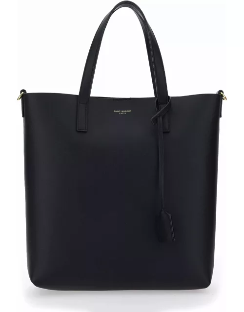 Saint Laurent North / South Leather Shoulder Bag