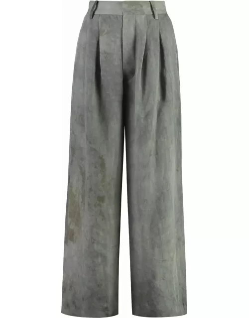 Uma Wang Paella Cotton-linen Trouser