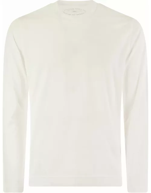 Fedeli Extreme Long-sleeved Giza Cotton T-shirt