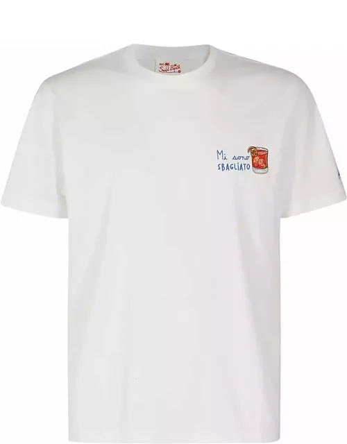 MC2 Saint Barth T Shirt With Embroidery
