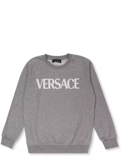 Versace Logo-printed Crewneck Sweatshirt