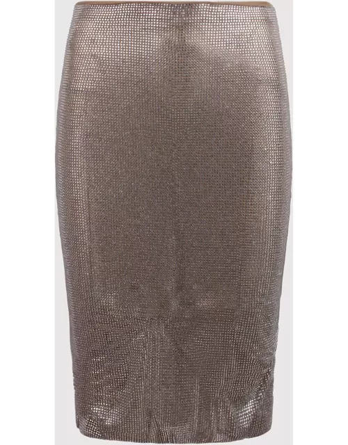 Giuseppe Di Morabito Midi Skirt With All-over Micro Rhinestone
