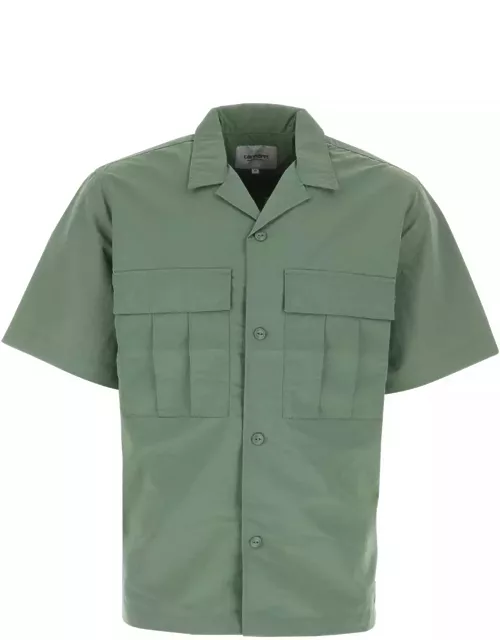 Carhartt Army Green Nylon S/s Evers Shirt