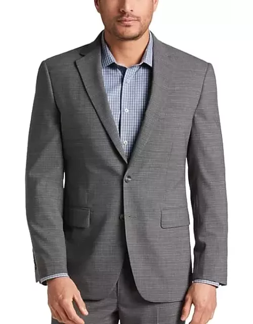 Awearness Kenneth Cole Modern Fit Men's Suit Gray Grid