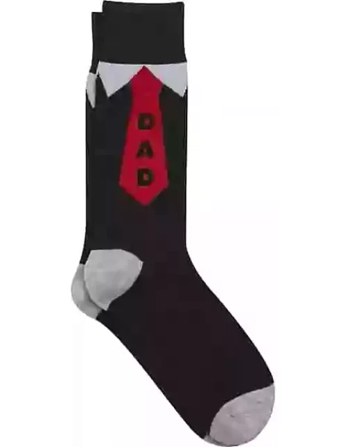 Egara Men's Dad Tie Socks Black