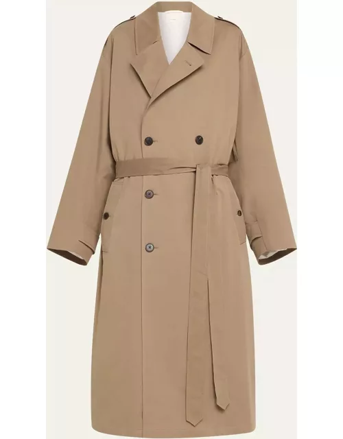Montrose Belted Cashmere-Blend Trench Coat