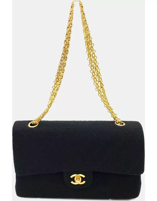Chanel Velvet Small Classic Double Flap Shoulder Bag