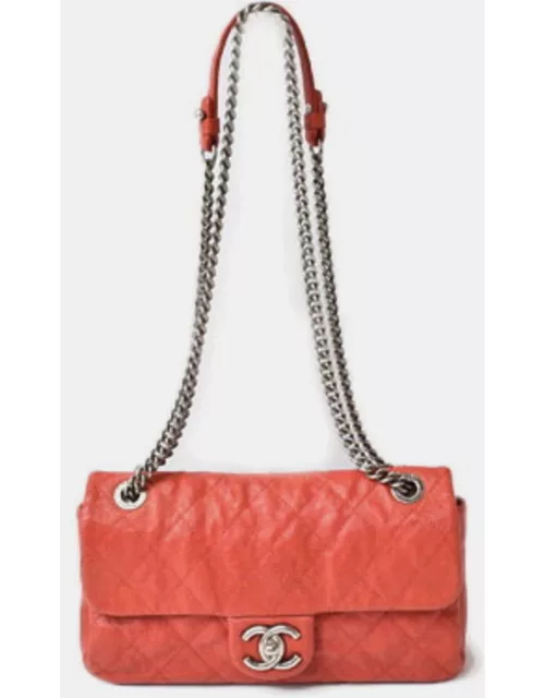 Chanel Red Caviar Quilted Mini Simply CC Flap Bag