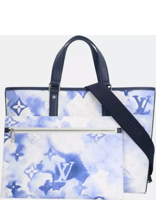 Louis Vuitton Blue Monogram Watercolor Canvas Weekend PM Tote Bag