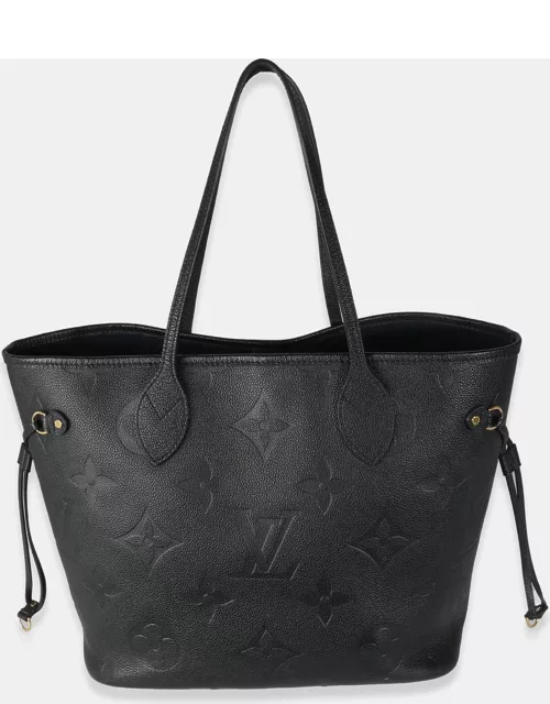 Louis Vuitton Black Empreinte Neverfull MM bag