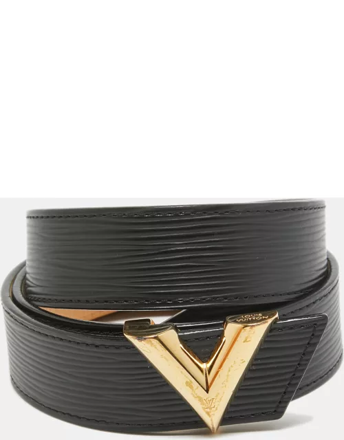 Louis Vuitton Black Epi Leather Essential V Belt 80C