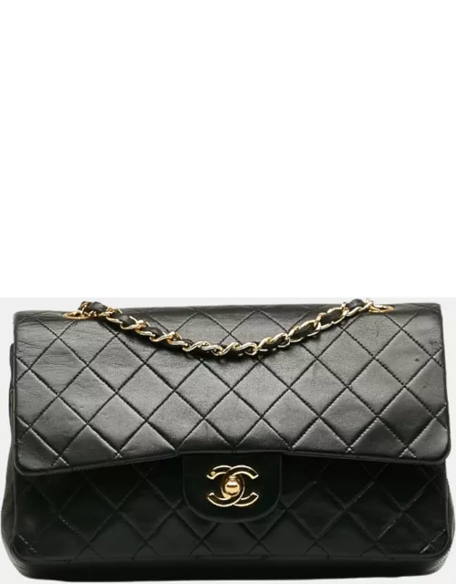 Chanel Black Leather Medium Classic Double Flap Bag