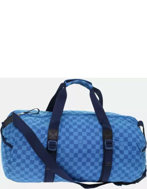Louis Vuitton Blue Nylon Aventure Duffel Bag