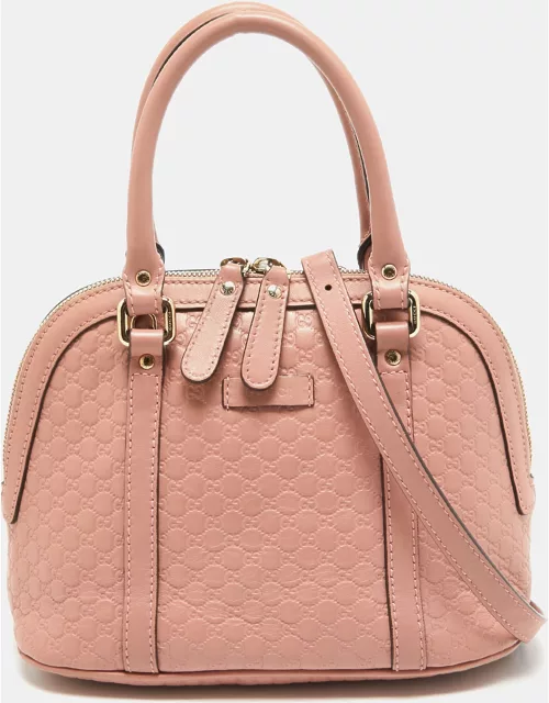 Gucci Light Pink Microguccissima Leather Small Dome Bag