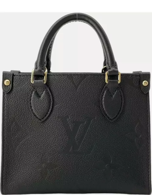 Louis Vuitton Black Monogram Empreinte Leather Onthego BB Bag