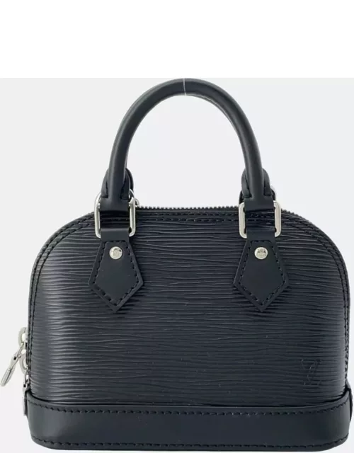 Louis Vuitton Black Epi Leather Nano Alma BB Bag