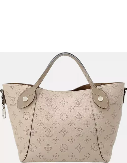 Louis Vuitton Beige Leather Mahina HIna Shoulder Bag
