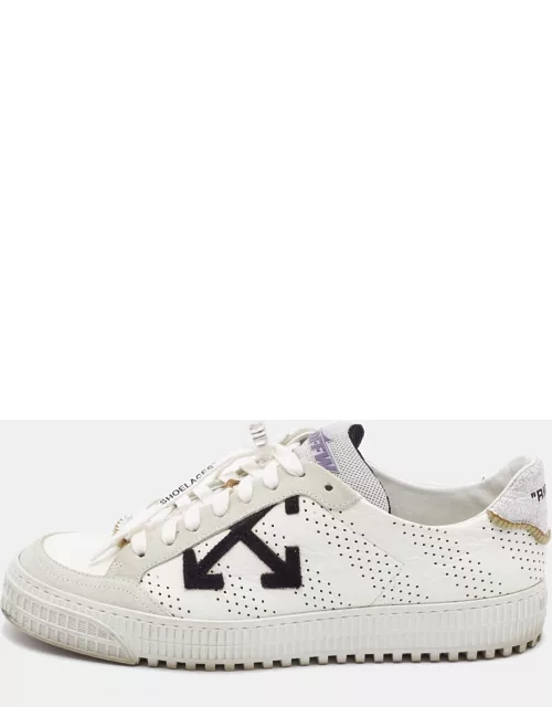 Off-White Leather and Suede -3-0-polo Sneaker