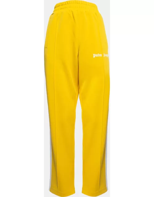 Palm Angels Yellow Synthetic Track Pants