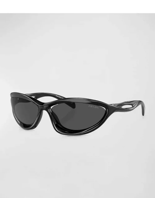 Cut-Out Propionate & Plastic Wrap Sunglasse